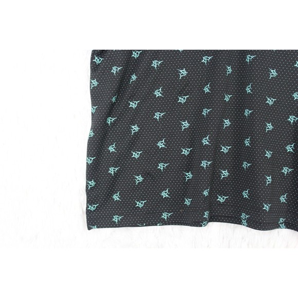 Haggar Clothing Men's Marlin L Black Short Sleeve 3 Button Down Polo - Picture 2 of 8